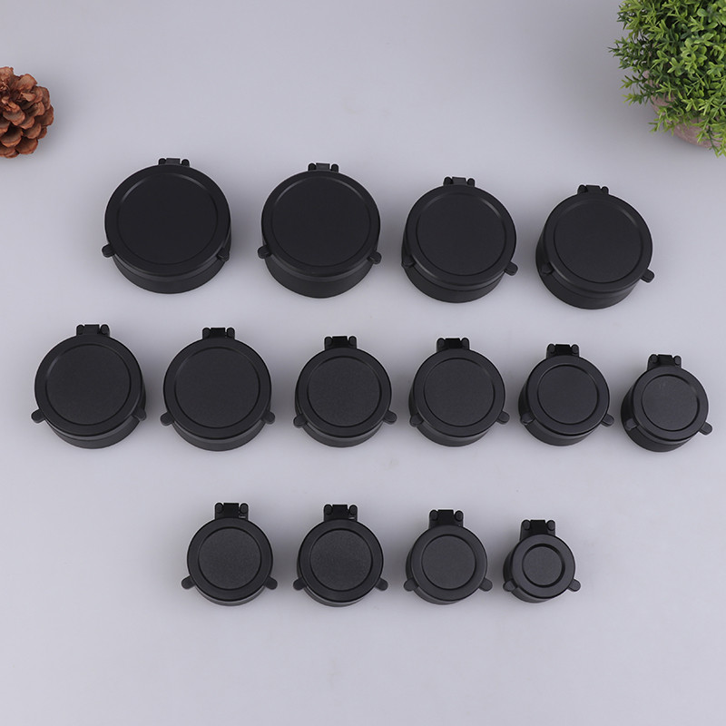 Rifle Scope Lens Cover Spring Up Quick Flip Openning Lens Dustproof Cover Telescope Cap For 30-64MM 