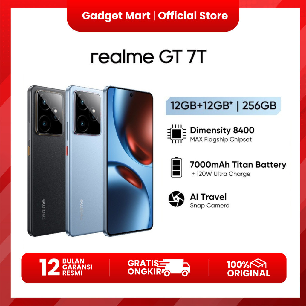 Realme GT 7 T (12+256GB)  - GARANSI RESMI