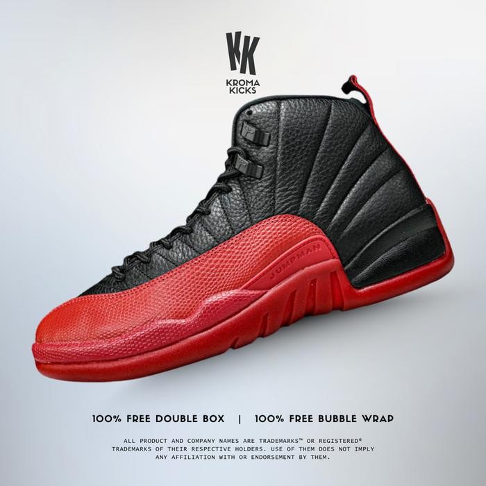 Jordan 12 Retro Flu Game Sneaker Sepatu CT8013-002 (Size 40-47.5)