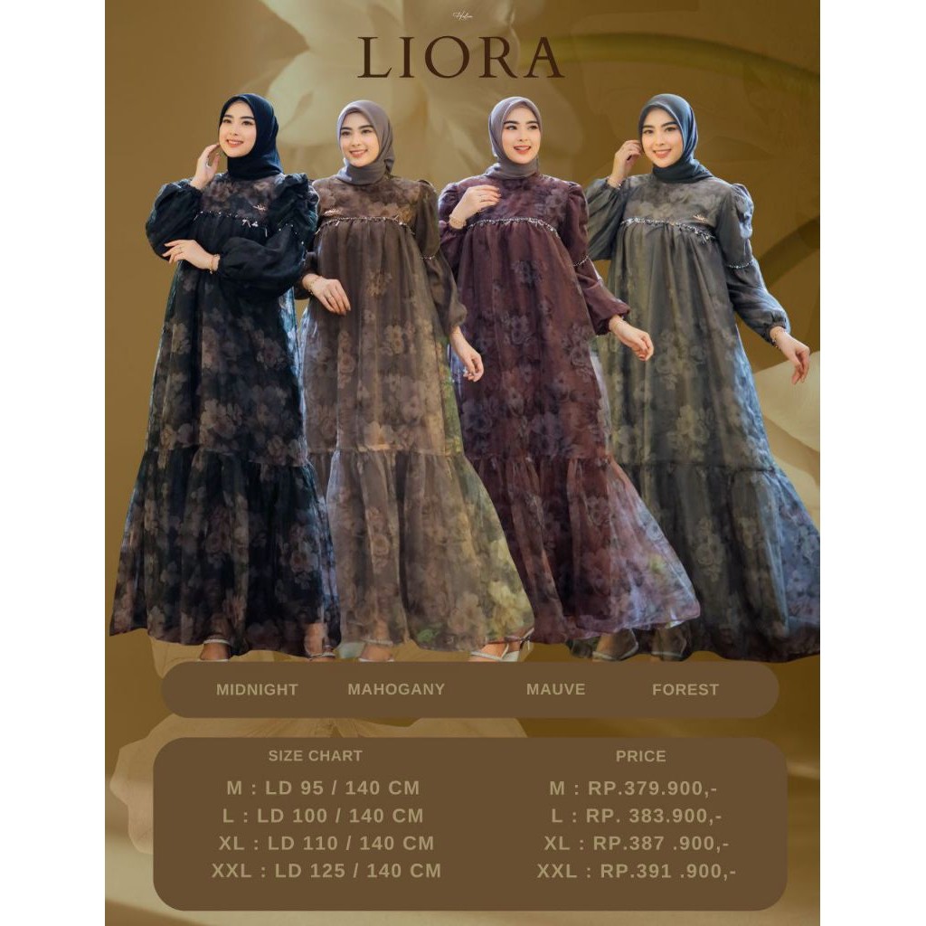 SPESIAL LIORA DRESS ORI BY HALWA APPAREL ️ DB DEMAK ORIGINAL BRAND