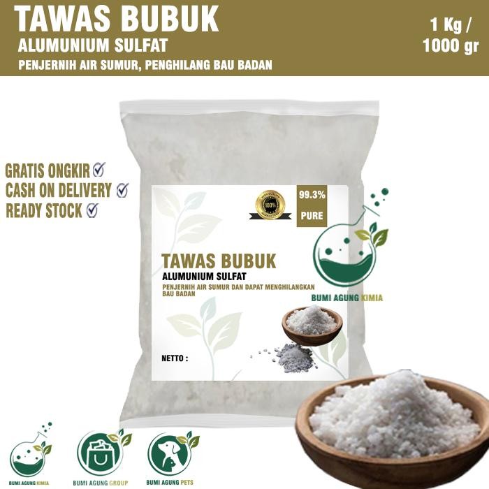 Tawas kasar 1KG Aluminium Sulfate Powder 1 KG top
