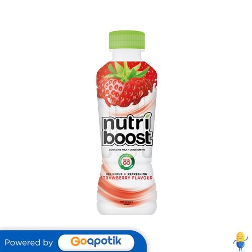 Nutriboost Minuman Mengandung Susu Rasa Strobery 300 Ml Tetrapak