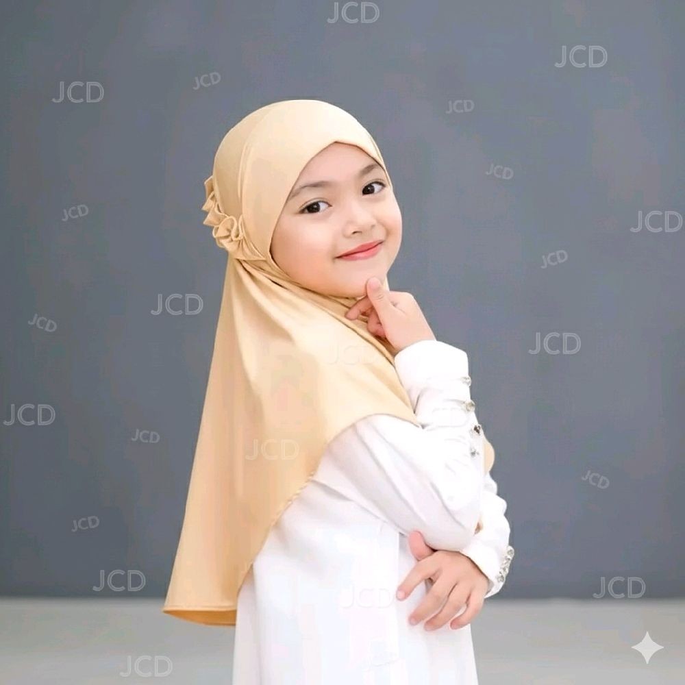 imn . HIJAB Anak bergo pita tali belakang tk sd usia 1 2 3 4 5 6 7 sampai 8th / kerudung Instan Anak