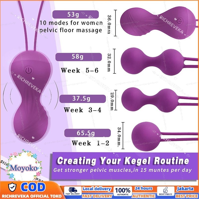 Bisa COD lilo Kegel ball Bola Kegel Ball Exercise Muscle V Setelah Lahiran Normal Manual dan Getar B