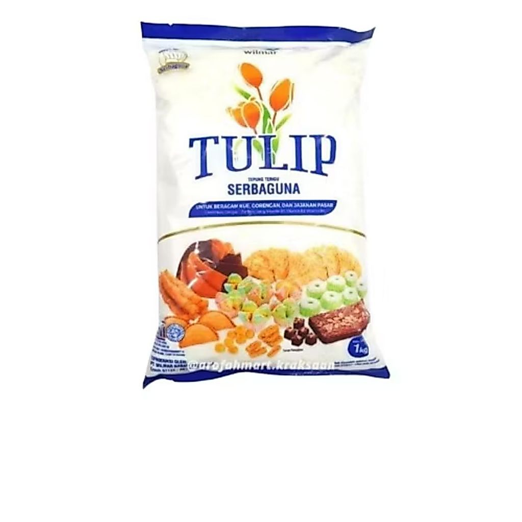 Tulip tepung terigu kemasan 1kg / Terigu merk Tulip / Tepung terigu Termurah