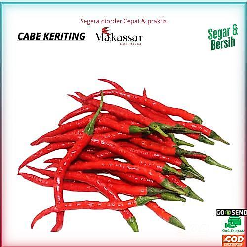lombok/cabe keriting merah,cabe keriting murah,cabe keriting makassar,cabe keriting segar,cabe kerit