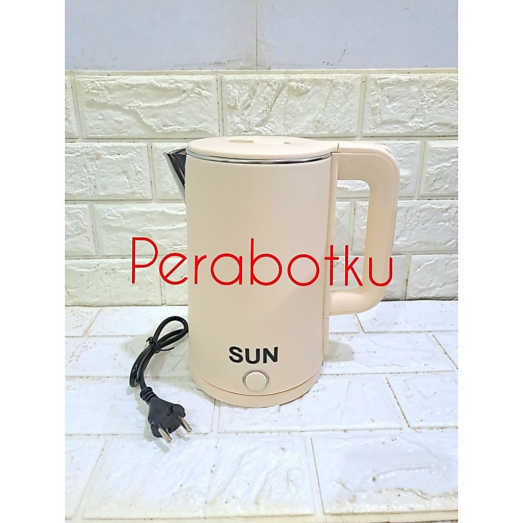 Teko Listrik 2,3 Liter SUN M-157 / Ketel Listrik Stenlis / Electric Kettle / Pemanas Air
