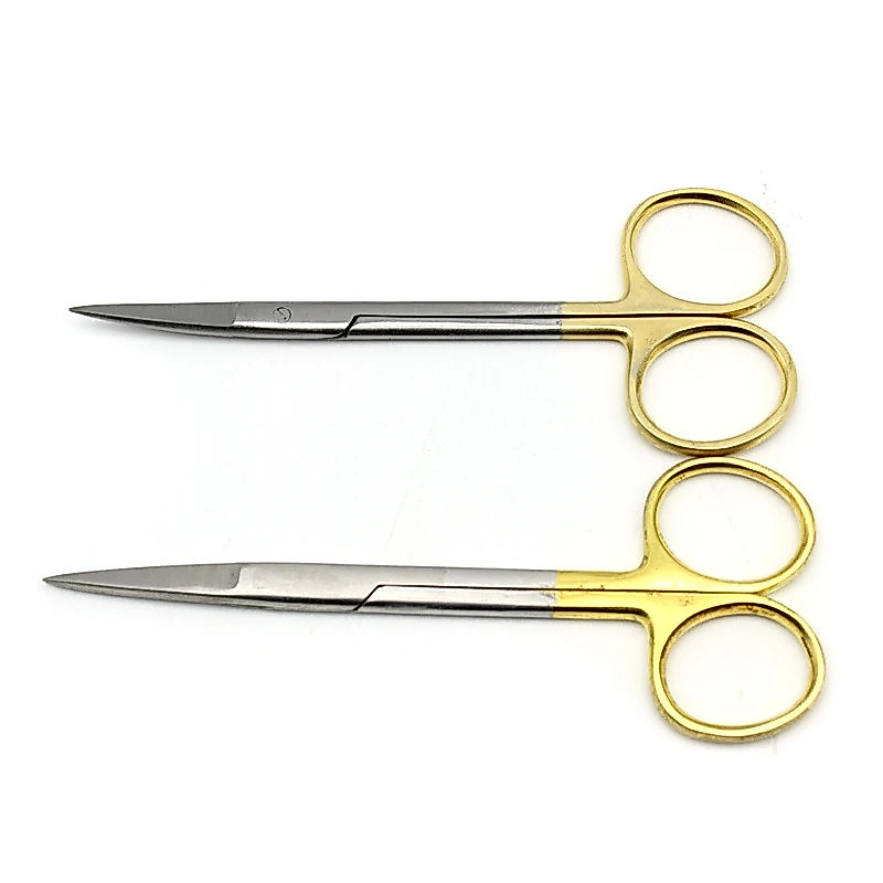 Iris Scissor Straight Curved - Gunting Iris  Lurus Bengkok - Gunting Alis Mata Jaringan Gum Operatin