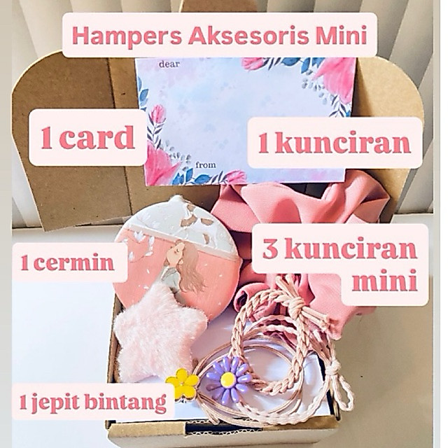 Paket Hampers Pink Aksesoris Gift Box Kado Pink Pilih Warna Kado Valentine Kado Wisuda Kado Anak Cew