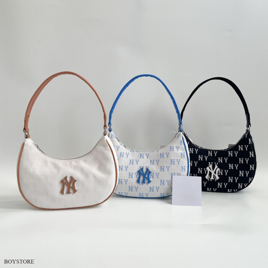 TAS MLB Classic Monogram Jacquard Hobo Bag Shoulderbag