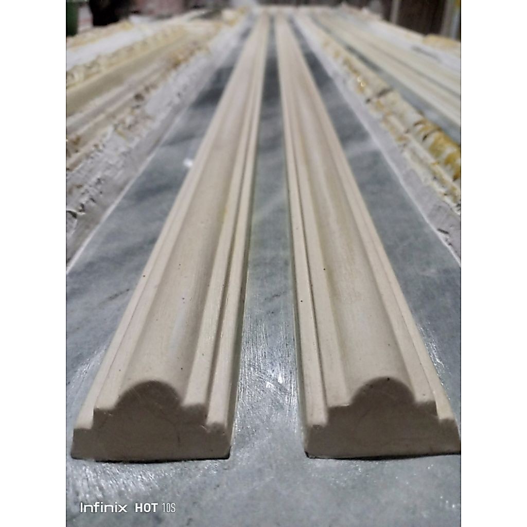 Cetakan Lis biding gypsum Lebar 4cm isi 2