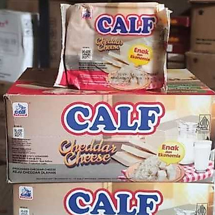 1 box keju calf cheddar 200gr (8pcs)
