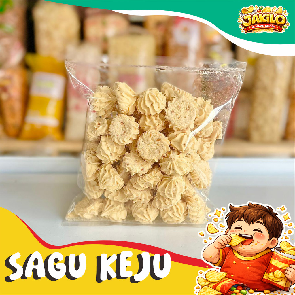 Sagu Keju Premium Kiloan 1kg 500gr Kue Kering Lebaran -  JAKILO Jajanan Kiloan