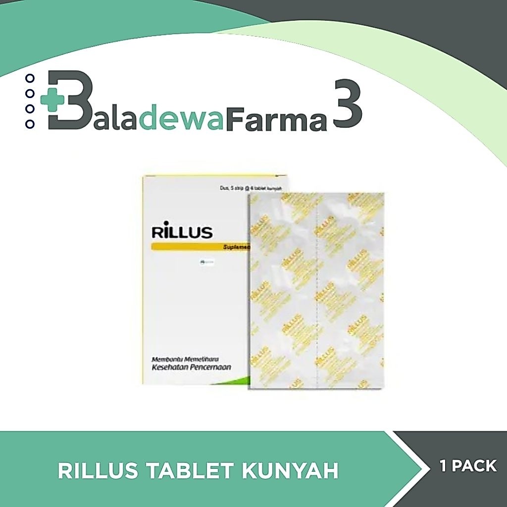 RILLUS TABLET KUNYAH - PROBIOTIK ANAK DAN DEWASA