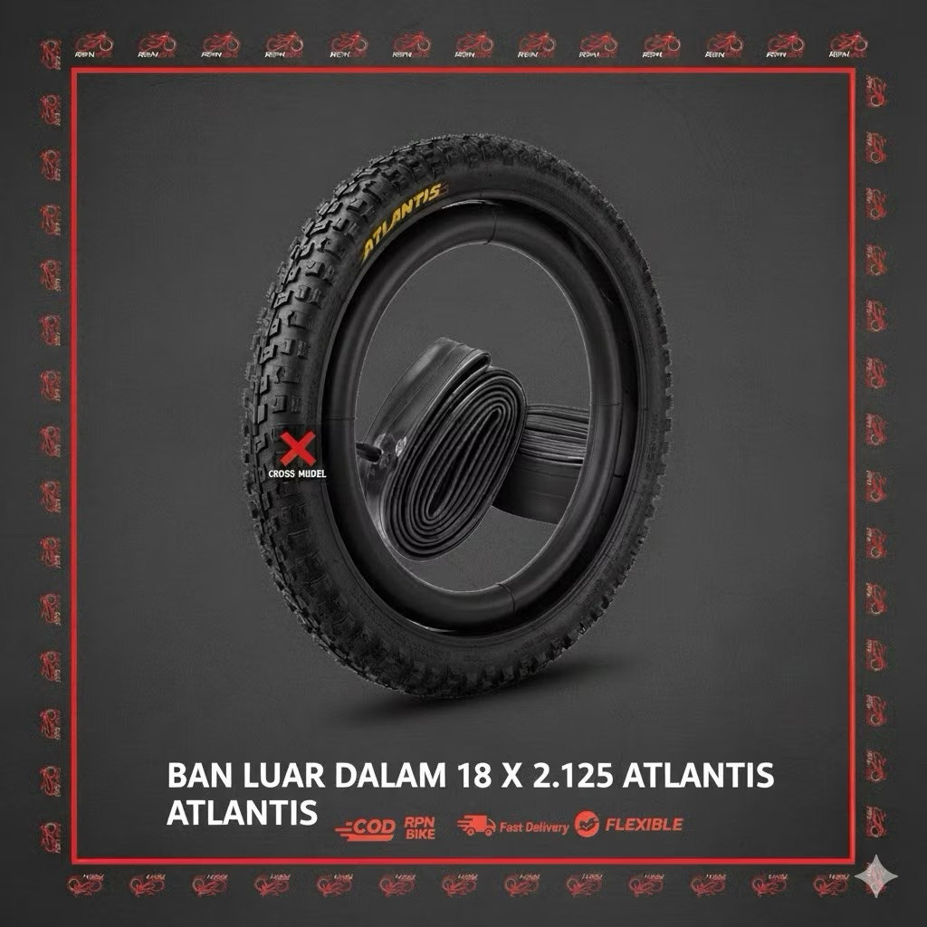 ban luar dalam sepeda 18 x 2.125 / ban sepeda bmx 18 inch