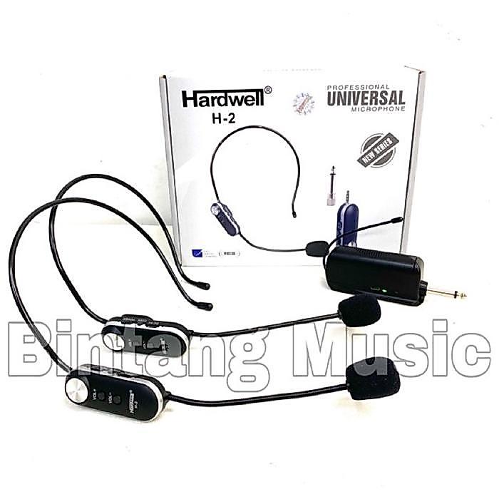 Mic wireless hardwell H2 original hardwell mic bando hardwell h2 / hardwell H 2 Mic Wireless H4 - H2