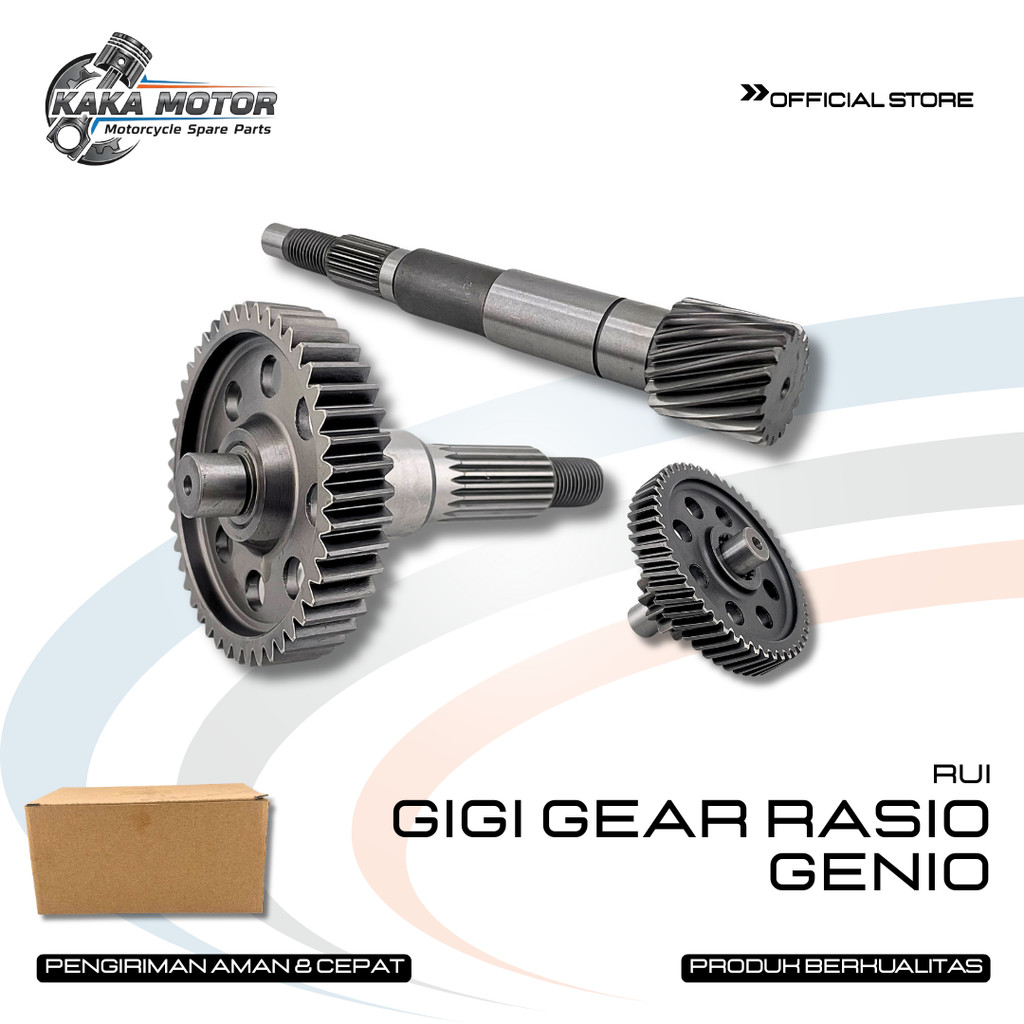 GIGI GEAR RASIO GENIO - GEAR GIGI RASIO KOMPLIT GENIO BEAT STREET BEAT DELUXE SCOOPY