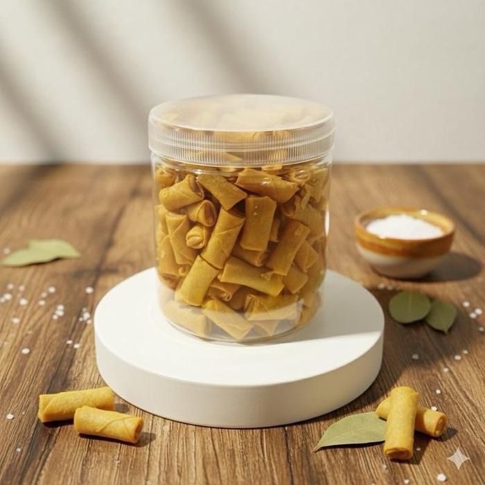 SUMPIA UDANG TOPLES TABUNG 600ml Camilan Gurih Asin Makanan Ringan di Goreng Tradisional Food - SUMP