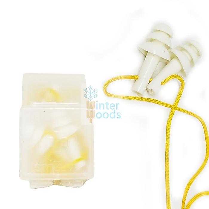 Earplug corded + casing / Penyumbat telinga / Anti Bising