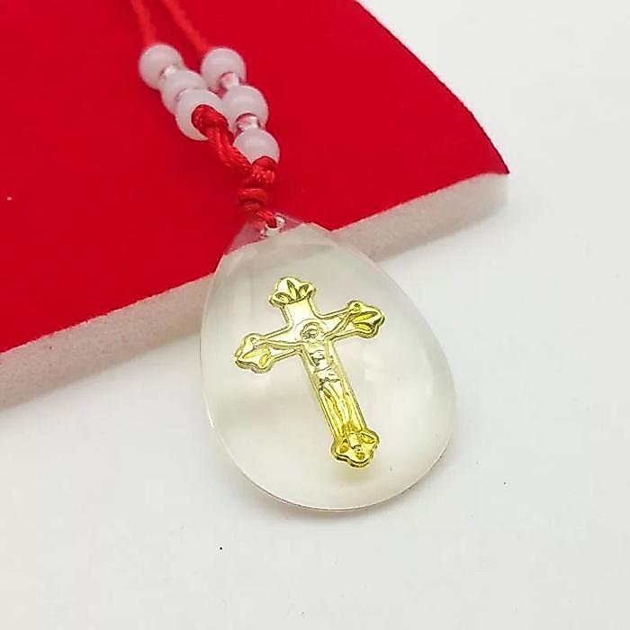 Kalung Tali Merah Salib Kristen