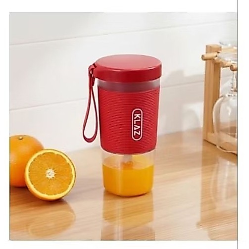Blender tangan klaz portable 300 ml recharge 1400 mah original warna biru