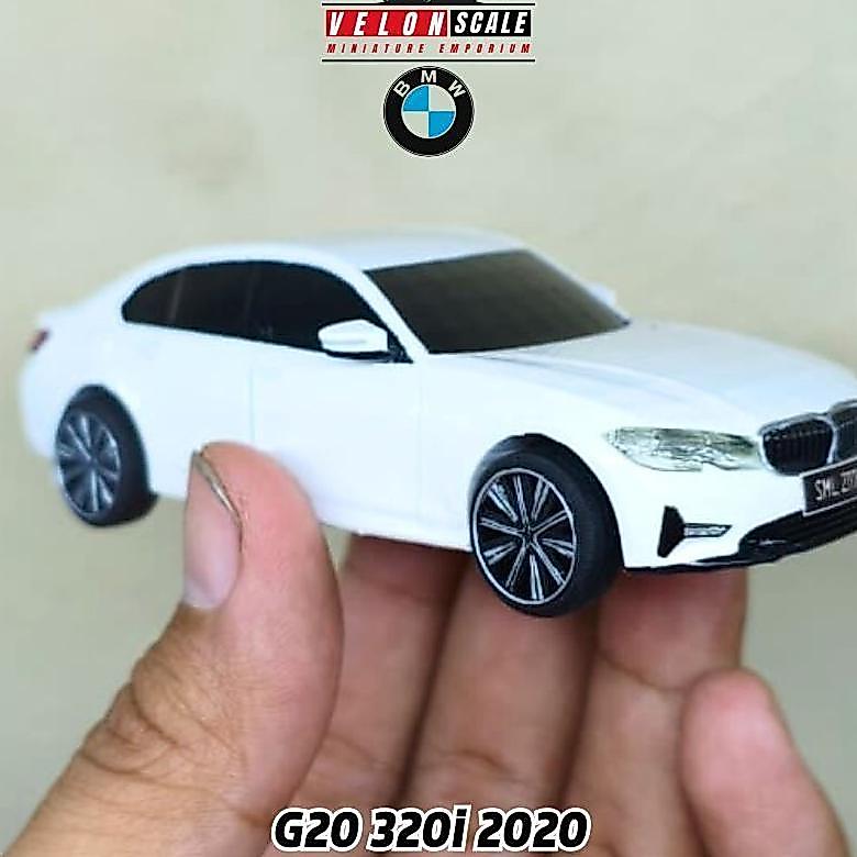 Diecast Mobil Bmw Tipe G20 320I 2020 Skala1:43 Bisa Full Custom + Plat