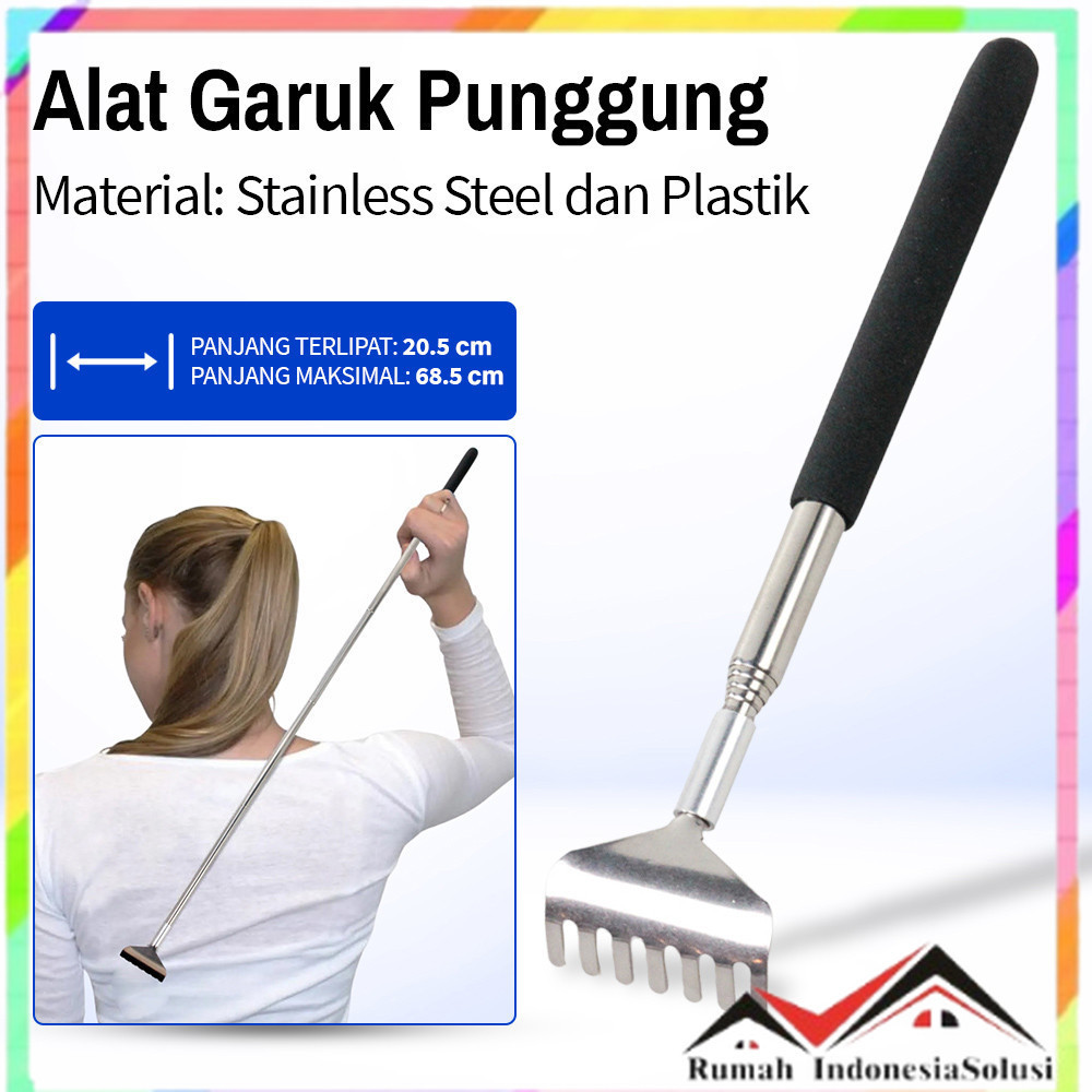 

- UOYOTT Alat Garuk Punggung Rake Scratcher Stainless Steel - UOS01 -