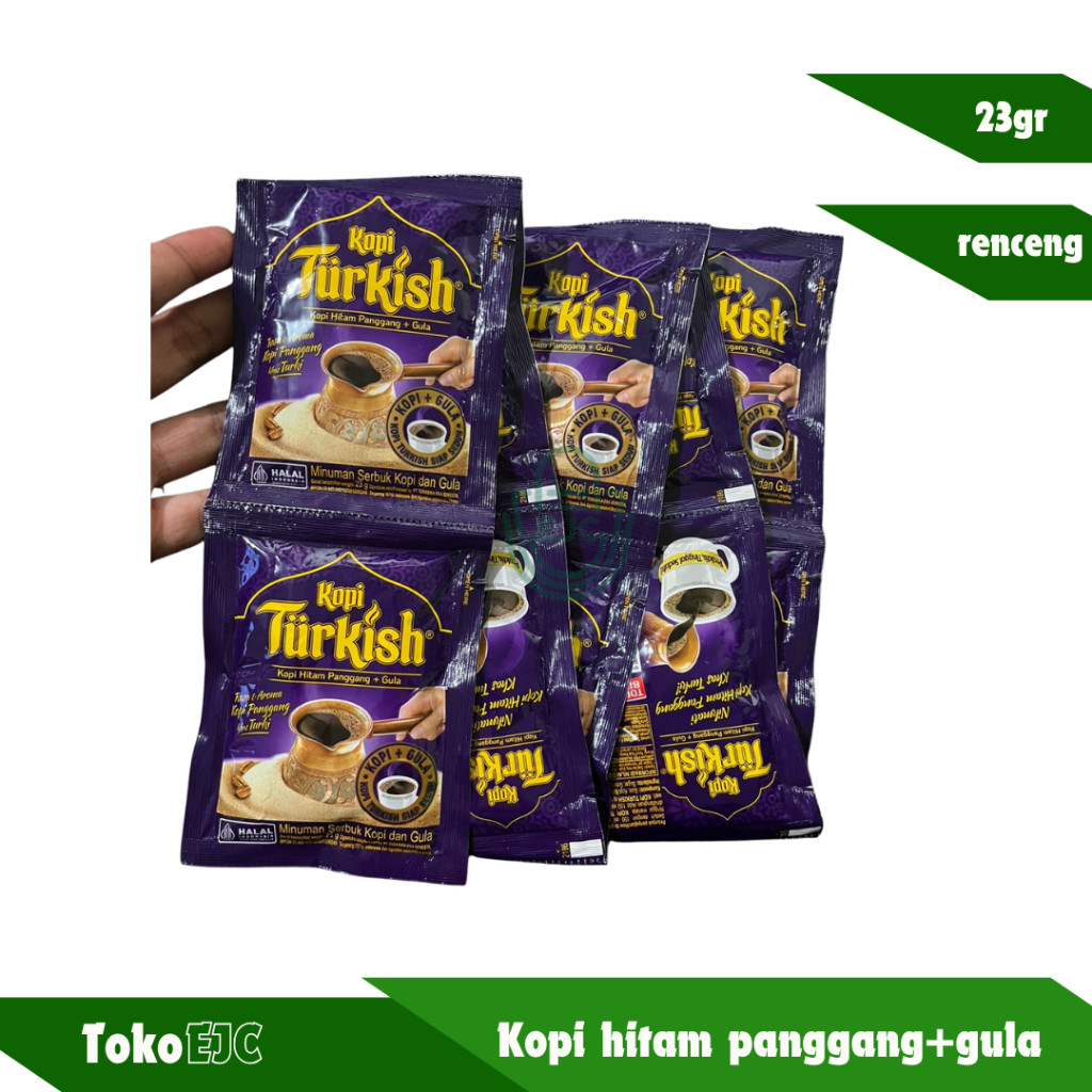 

[EJC] Kopi Turkish kopi hitam panggang plus gula khas turki renceng