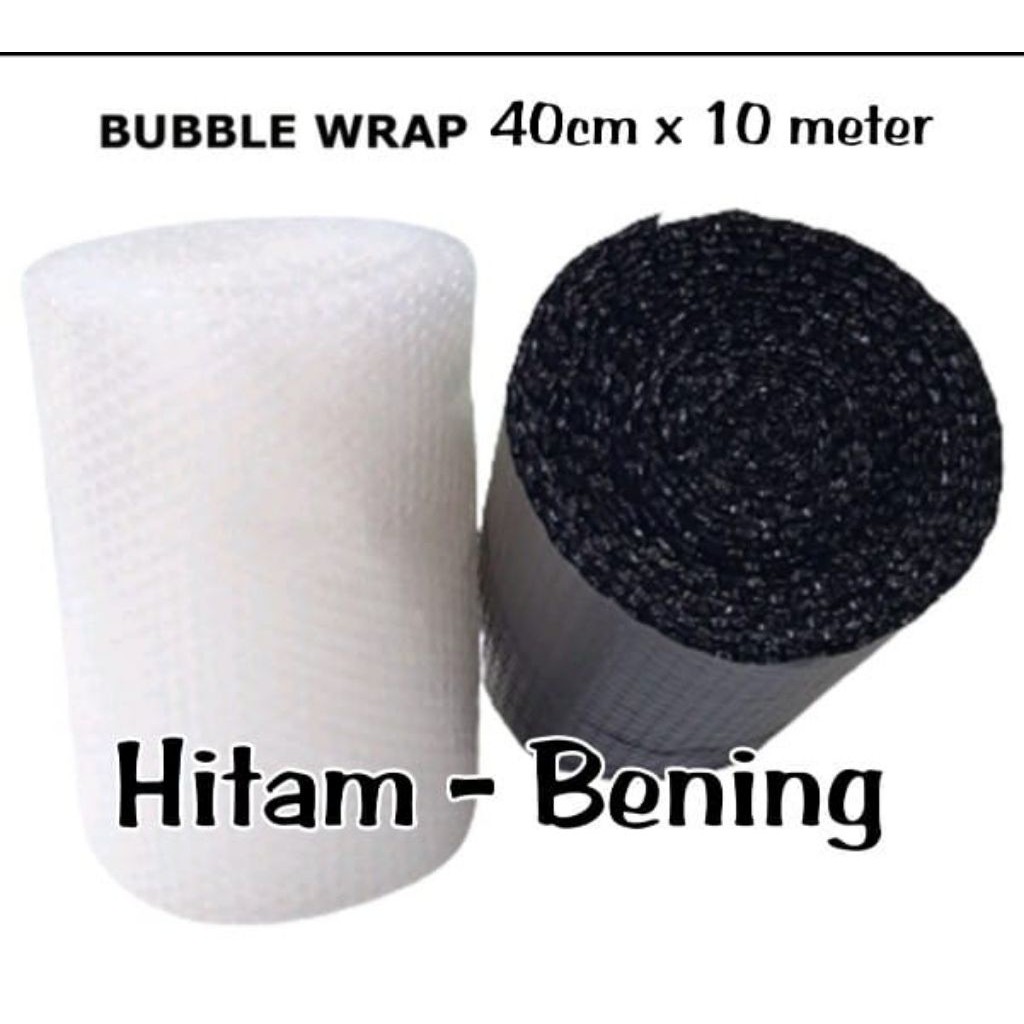 

Bubble wrap 40cm x 10 meter Hitam Putih Jamin Tebal Kualitas nya MTAP