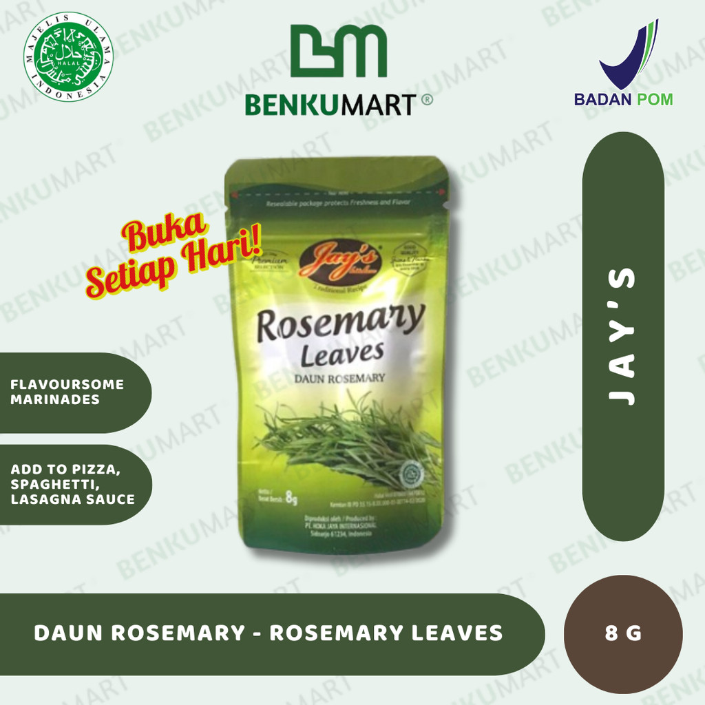 

Jay's Kitchen Rosemary Leaves Zipper 8 GR | Jays Daun Rosemary