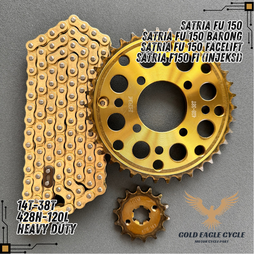 GEAR SET GIR PAKET SATRIA FU150 BARONG SATRIA FU150 FACELIFT SATRIA FU150 FI 38T