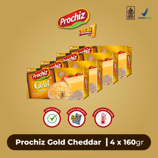 

HOT PRODUK Keju PROCHIZ Gold 160 gr Paket 4 pcs