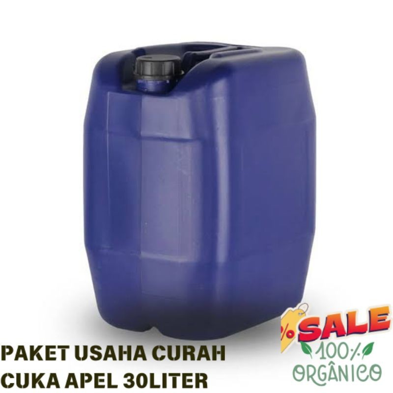 

Cuka Apel Paket usaha with mother Raw unfilter 30liter