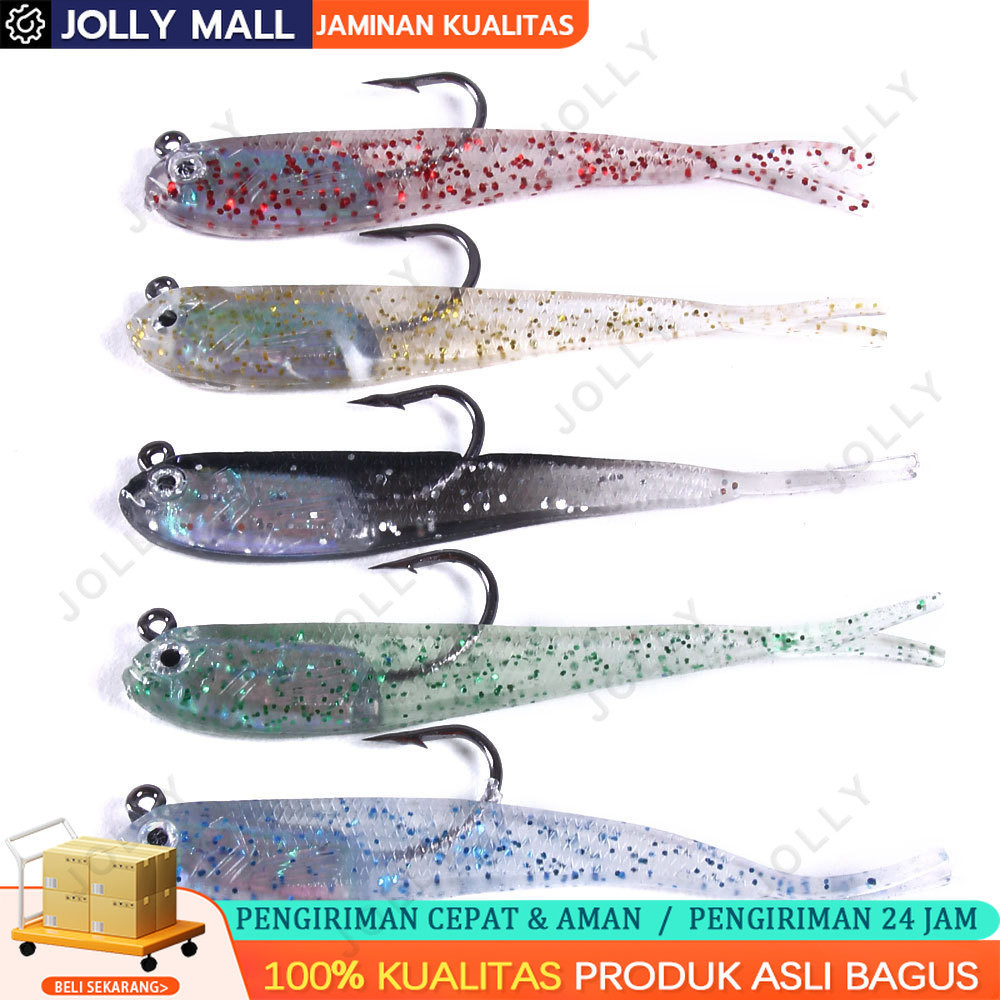 1PCS ECERAN SOFTLURE 7CM 5GRAM UMPAN PANCING TERLARIS UMPAN CASTING TERLARIS umpan pancing ikan soft