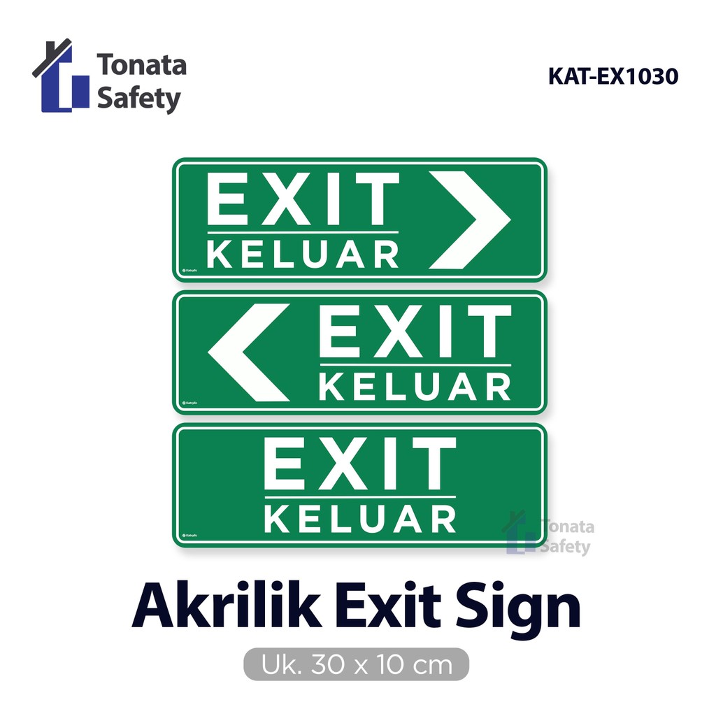 

Exit Sign Katrylic / 30 x 10 cm / Akrilik Exit