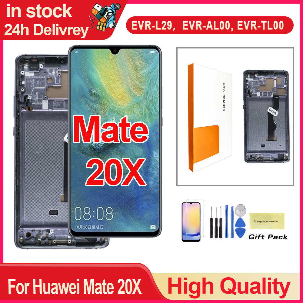 For HUAWEI 7.2'' Mate 20X EVR-L29 AL00 TL00 LCD Display Touch Screen Digitizer Assembly Replacement 