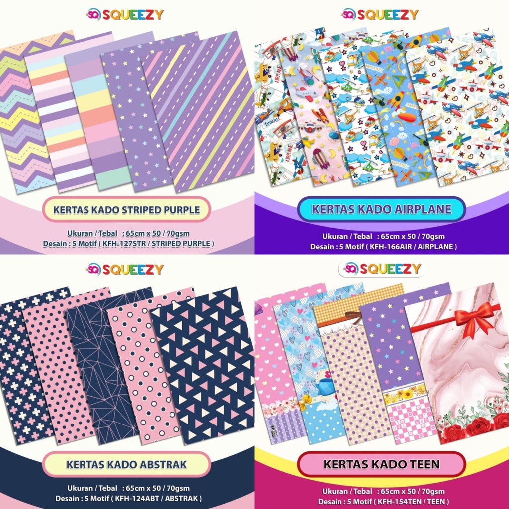 

KERTAS KADO HVS 65 X 50CM 10LEMBAR HVS 70 GSM