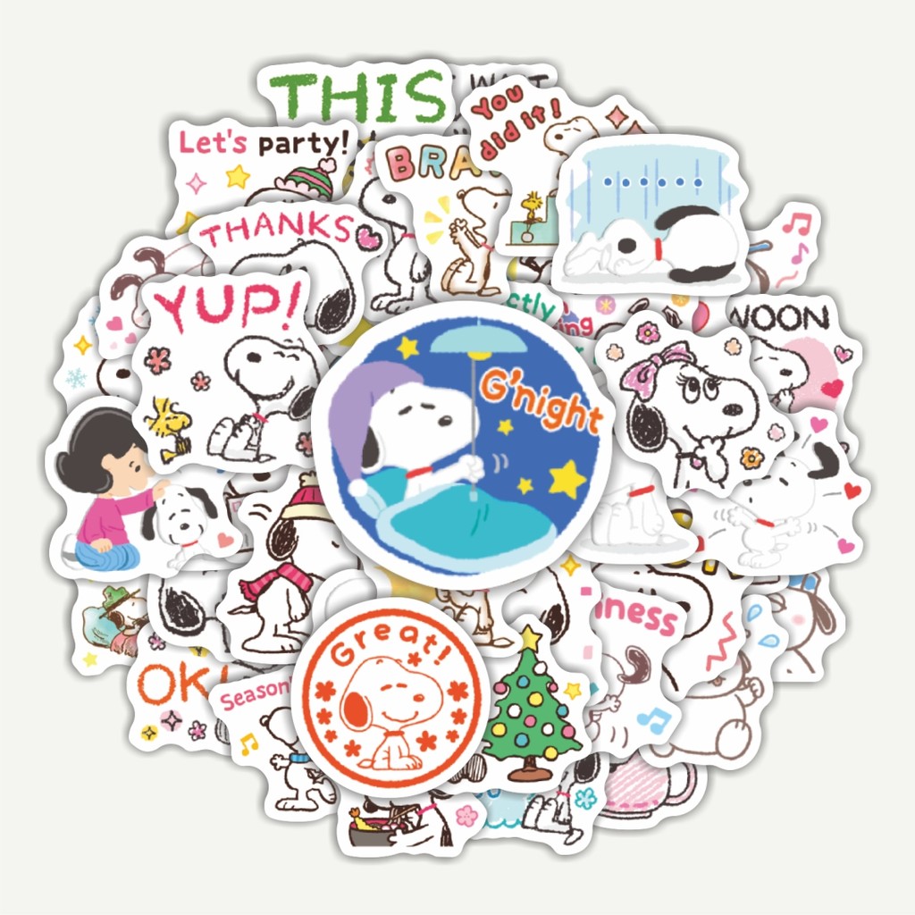 

Sticker Pack Stiker Kartun Snoopy V26 | Sticker TUMBLR | Stiker LAPTOP KOPER HELM