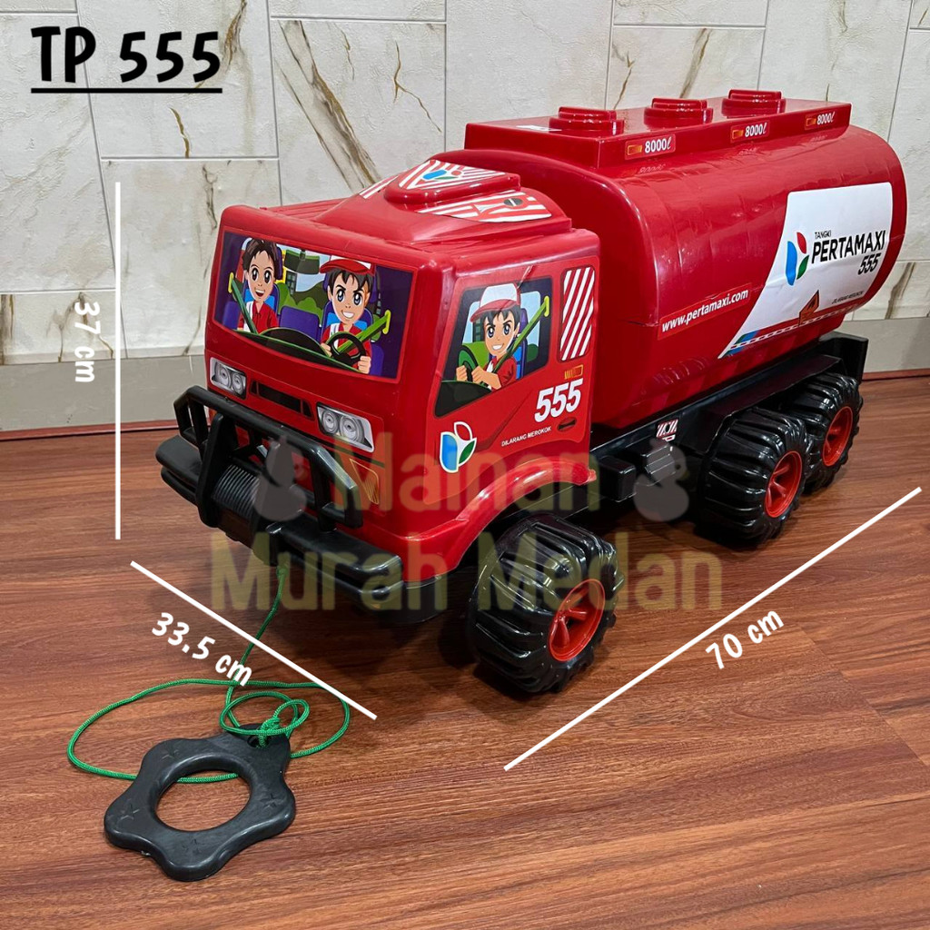 M3 - Mainan Mobil Dorong Truk Tangki BBM Pertamina / Mobilan Besar TP555 / Mobil Jumbo Pertamina