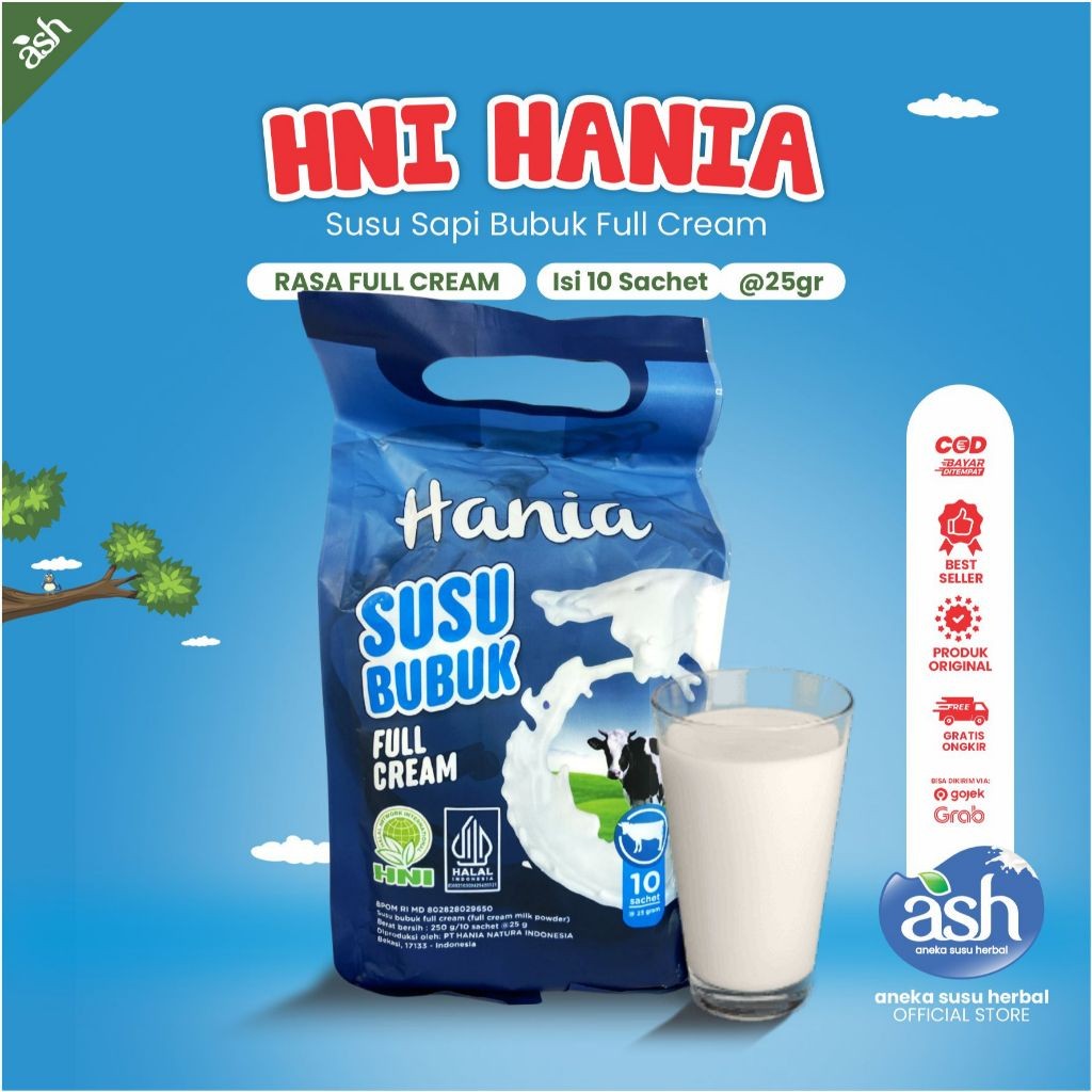 

Susu Hania Sapi 100% Murni Bubuk Full Cream Kaya Akan Nutrisi Sebagai Sumber Energi Menggemukkan Sumber protein Dapat Membentuk Masa Otot - Anekasusuherbal
