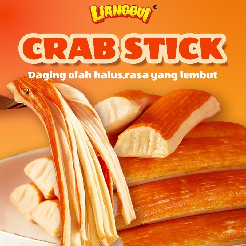 

LIANGGUI Crab Stick HALAL - Crab Stick BBQ/Pedas/Aneka Rasa, Paling Banyak Dibeli Enak