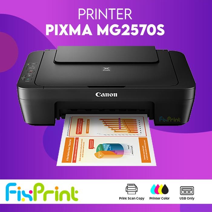 Canon All-in-One Inkjet Printer MG2570s (A4) Print Scan Copy MG2570 - MG2570S, Plus Cartridge