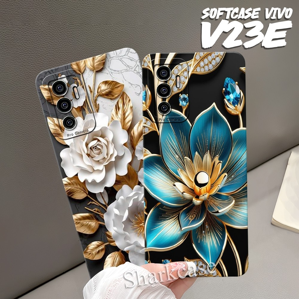 Softcase VIVO V20SE / VIVO S1 / S1 PRO / Z1 PRO / V23E / V23 5G Motif Bunga Aesthetic Terbaru Kekini