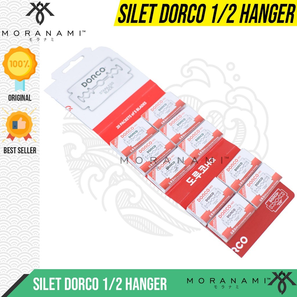 Pisau Silet Dorco Silet Cukur Jenggot Rambut Pisau Silet Cukur Tajam Setengah Hanger