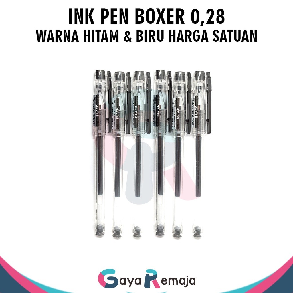

Pulpen Gel Hitam Satuan Boxer | Weiyada | Trifello | Techjob | Debozz