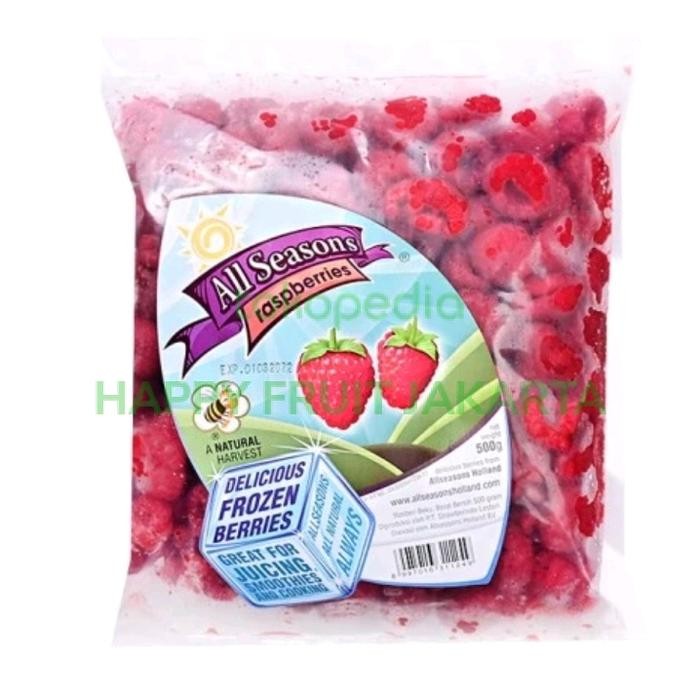 

Raspberry Raspberries all seasons natural frozen 500 gram / pack