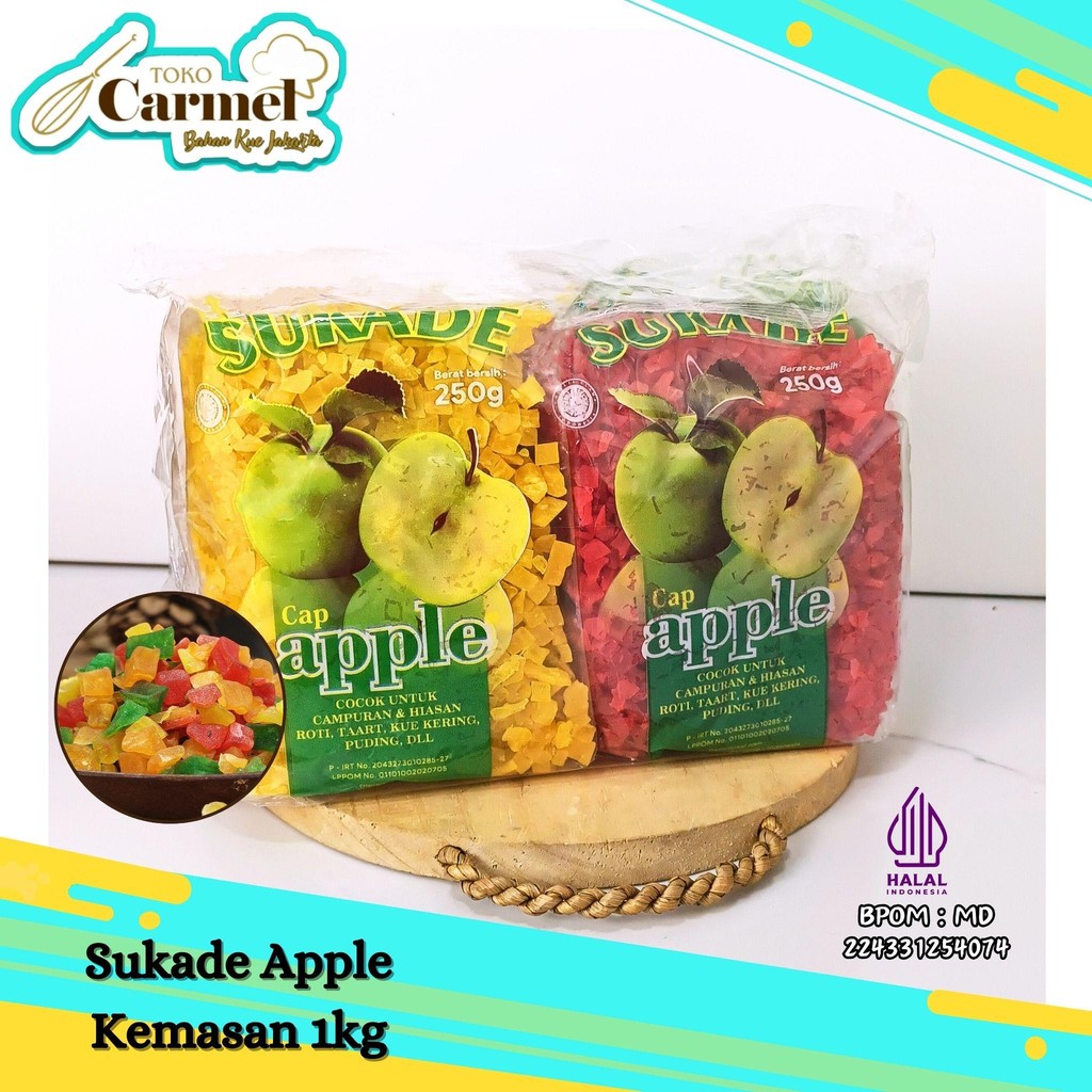 

Sukade 1kg - Manisan Buah Kering Campur 4 Warna