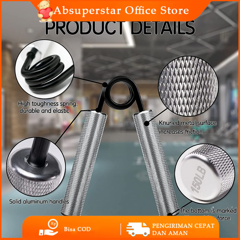 Gripper Besi / Allumunium Alat Latihan Otot / Penguat Tangan Handgrip/Hand Grip / Hand Gripper