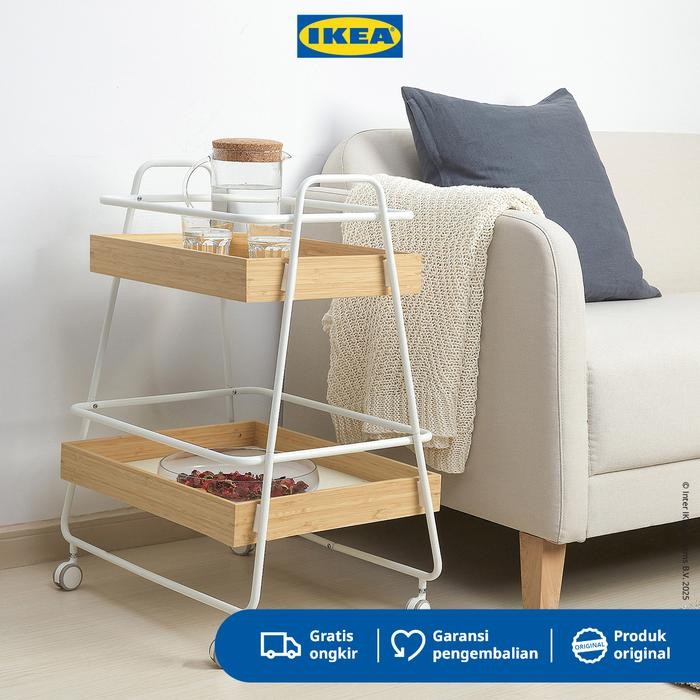 IKEA SVENARUM Meja Troli Dengan Penyimpanan 40x56 cm Furniture