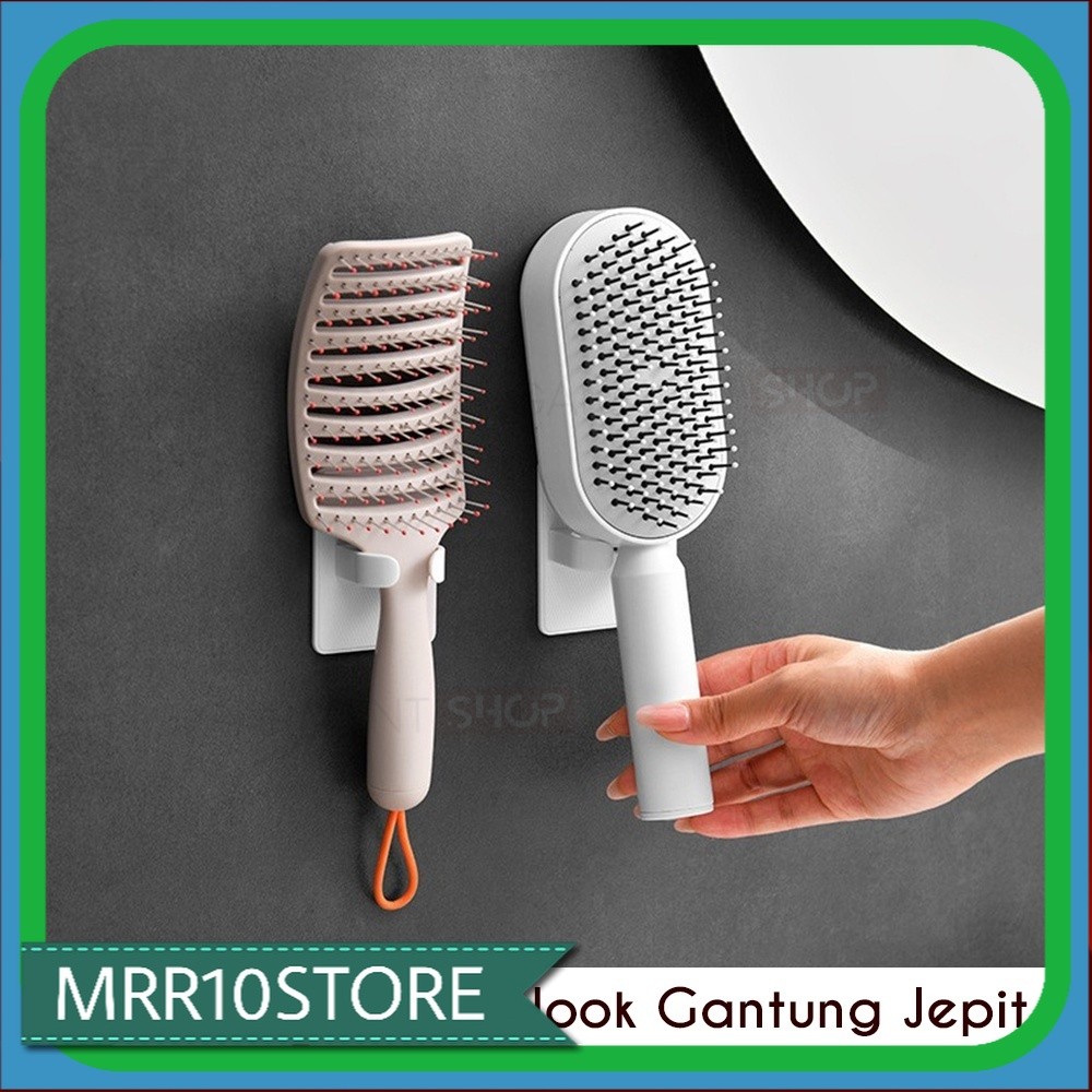 Hook Gantungan Tempat Sisir Catokan Rambut Shaver Rak Cermin Salon Kabinet Wastafel Kamar Mandi Mult